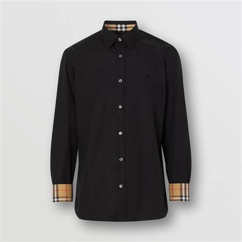 burberry stretch poplin shirt|burberry stretch cotton shirts.